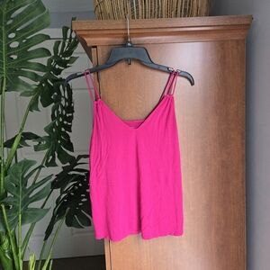 Loft hot pink tank xs